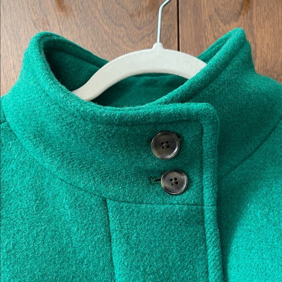 J. Crew Green Women's Coat - Picture 3 of 8